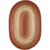 Rhody Easy Living Warm Earth EL43 3 ft. X 5 ft. Oval Braided Rug