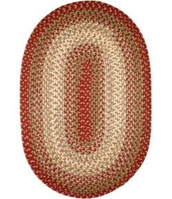 Rhody Easy Living Warm Earth EL43 10 ft. X 13 ft. Oval Braided Rug