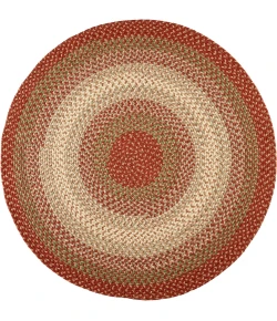 Rhody Easy Living Warm Earth EL43 10 ft. X 10 ft. Round Braided Rug