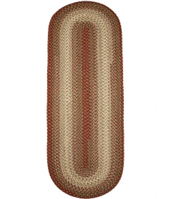 Rhody Easy Living Warm Earth EL43 2 ft. X 4 ft. Oval Runner Braided Rug