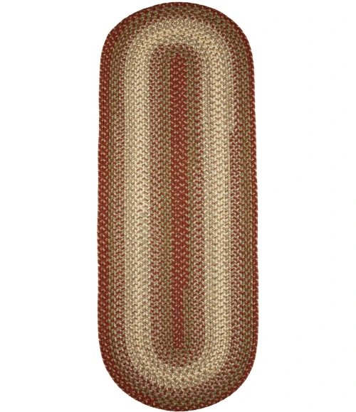 Rhody Easy Living Warm Earth EL43 2 ft. X 4 ft. Oval Runner Rug