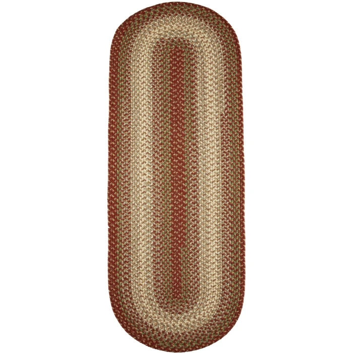 Rhody Easy Living Warm Earth EL43 2 ft. X 8 ft. Oval Runner Rug