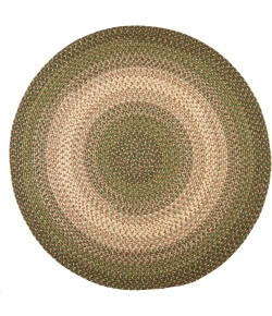 Rhody Easy Living Herb Garden EL63 10 ft. X 10 ft. Round Braided Rug