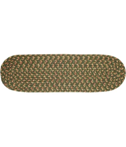Rhody Easy Living Herb Garden EL63 8 in. X 28 in. Stair Tread Set-of-13 Braided Rug