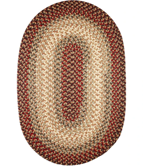 Rhody Easy Living Spanish Red EL73 5 ft. X 8 ft. Oval Rug