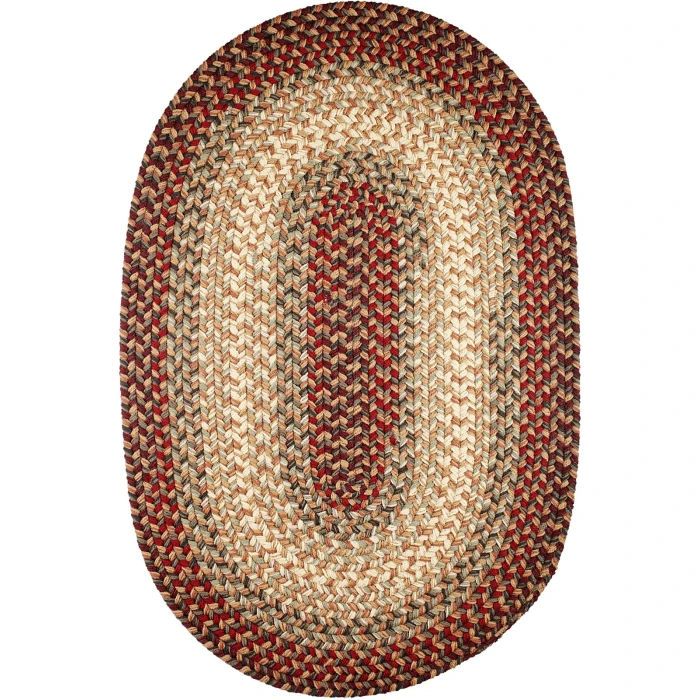 Rhody Easy Living Spanish Red EL73 7 ft. X 9 ft. Oval Rug