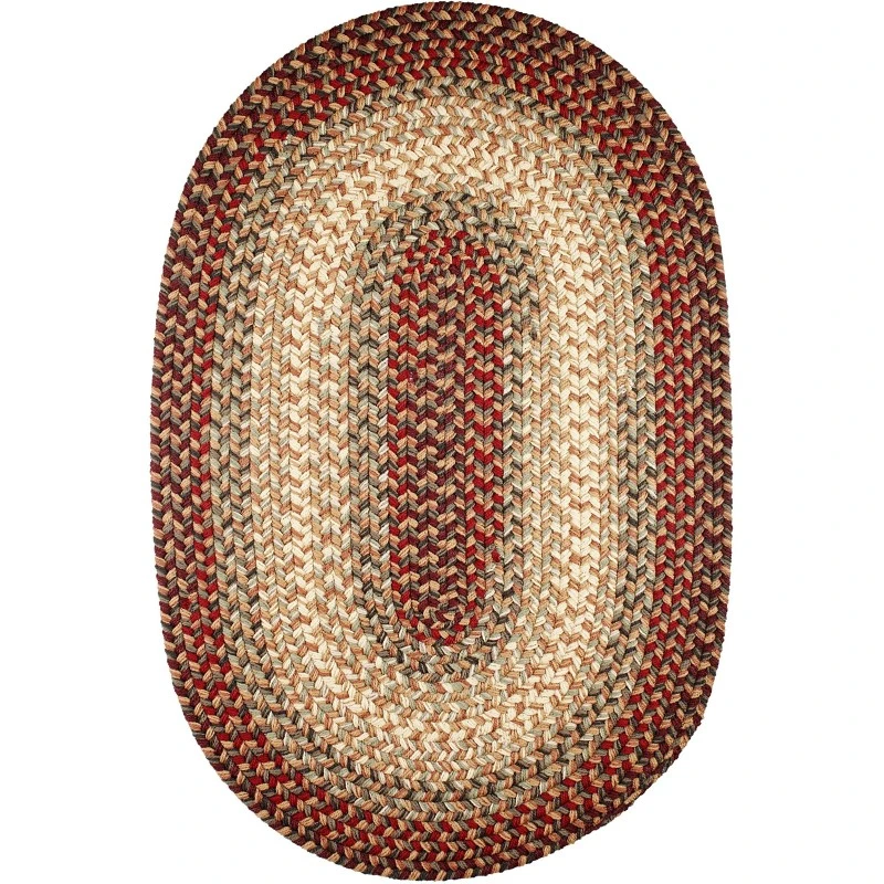 Rhody Easy Living Spanish Red EL73 7 ft. X 9 ft. Oval Rug