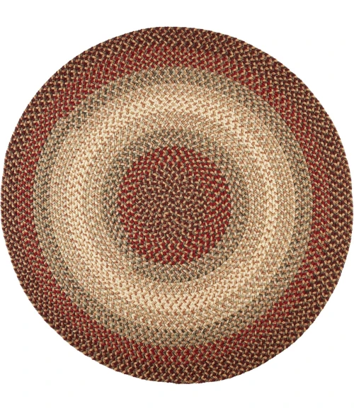 Rhody Easy Living Spanish Red EL73 10 ft. X 10 ft. Round Rug
