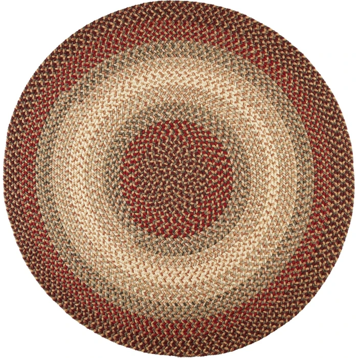 Rhody Easy Living Spanish Red EL73 4 ft. X 4 ft. Round Rug