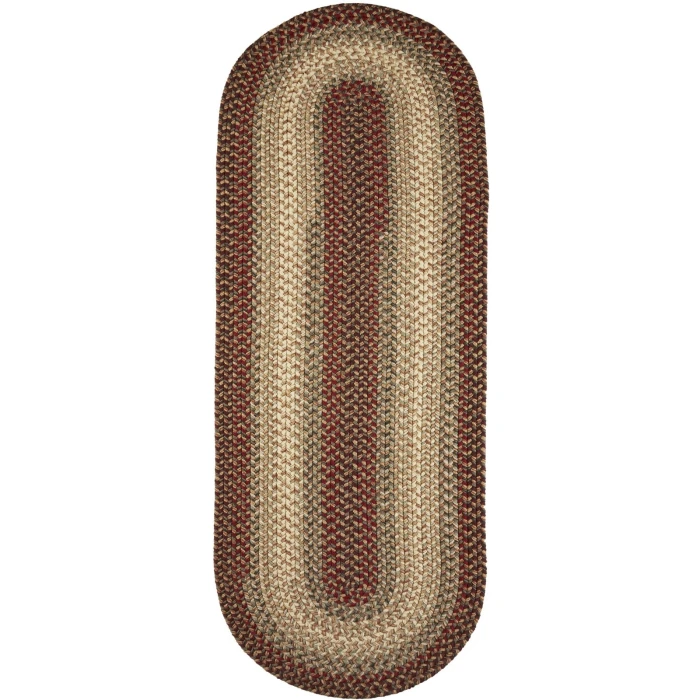 Rhody Easy Living Spanish Red EL73 2 ft. X 4 ft. Oval Runner Rug
