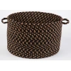 Rhody Easy Living Charcoal EL83 18 in. X 12 in. Basket Braided Rug