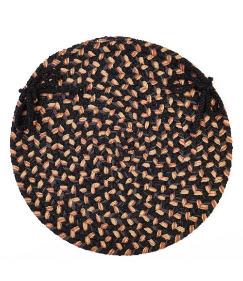 Rhody Easy Living Charcoal EL83 15 in. X 15 in. Chair Pad Rug