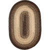 Rhody Easy Living Charcoal EL83 3 ft. X 5 ft. Oval Braided Rug
