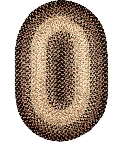 Rhody Easy Living Charcoal EL83 3 ft. X 5 ft. Oval Rug