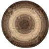 Rhody Easy Living Charcoal EL83 10 ft. X 10 ft. Round Braided Rug
