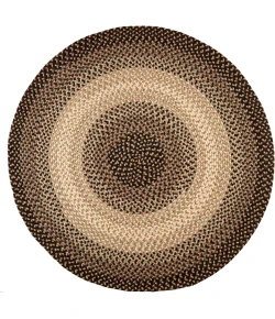 Rhody Easy Living Charcoal EL83 10 ft. X 10 ft. Round Braided Rug