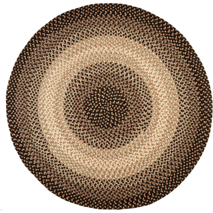 Rhody Easy Living Charcoal EL83 4 ft. X 4 ft. Round Rug