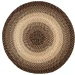 Rhody Easy Living Charcoal EL83 4 ft. X 4 ft. Round Braided Rug