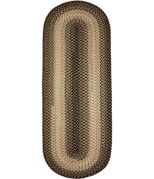 Rhody Easy Living Charcoal EL83 2 ft. X 8 ft. Oval Runner Rug