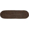 Rhody Easy Living Charcoal EL83 8 in. X 28 in. Stair Tread Set-of-13 Braided Rug