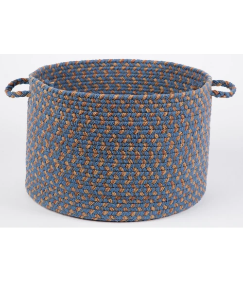 Rhody Easy Living Blue Lake EL93 18 in. X 12 in. Basket Rug