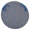 Rhody Easy Living Blue Lake EL93 15 in. X 15 in. Chair Pad Braided Rug