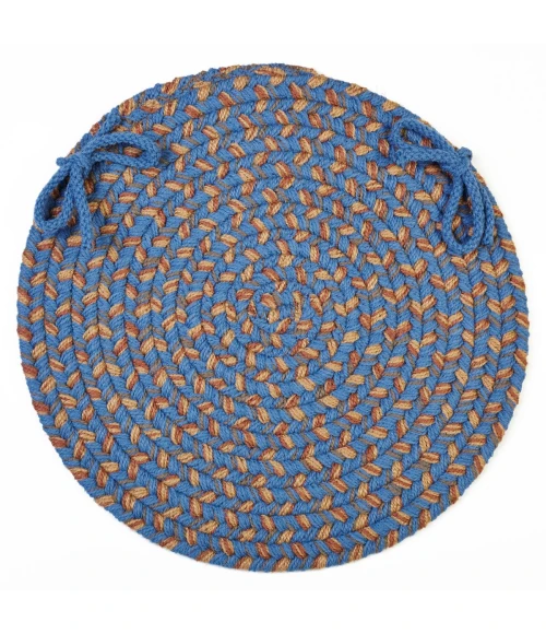 Rhody Easy Living Blue Lake EL93 15 in. X 15 in. Chair Pad Rug
