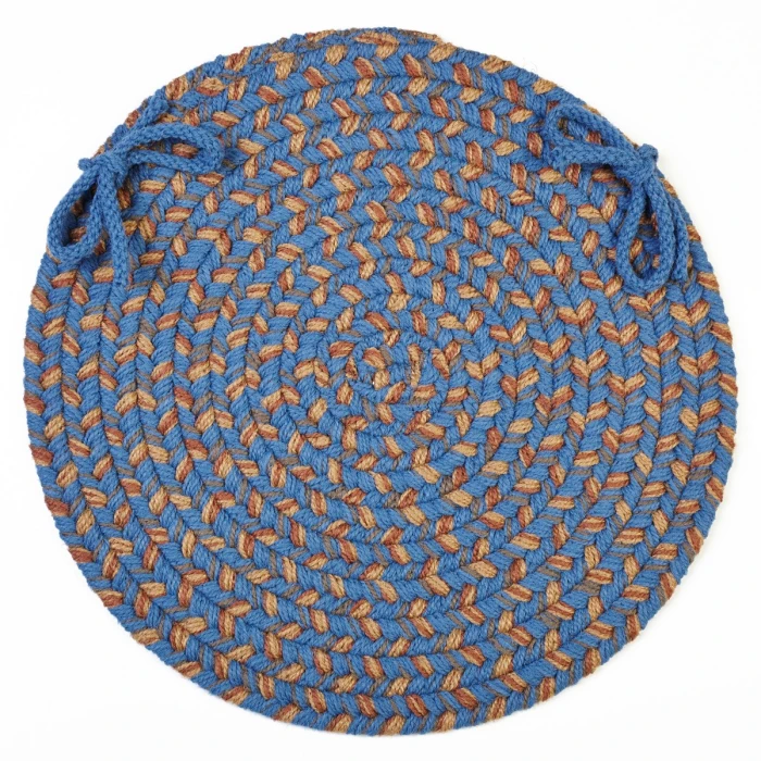 Rhody Easy Living Blue Lake EL93 15 in. X 15 in. Chair Pad Rug