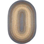 Rhody Easy Living Blue Lake EL93 7 ft. X 9 ft. Oval Braided Rug
