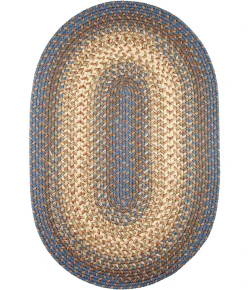 Rhody Easy Living Blue Lake EL93 3 ft. X 5 ft. Oval Braided Rug