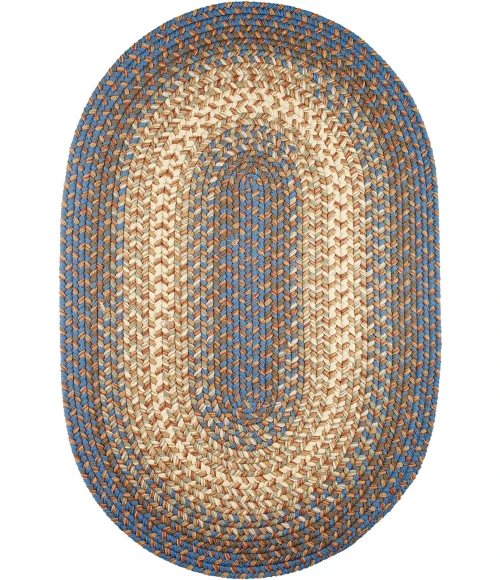 Rhody Easy Living Blue Lake EL93 3 ft. X 5 ft. Oval Rug