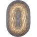 Rhody Easy Living Blue Lake EL93 7 ft. X 9 ft. Oval Braided Rug