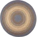 Rhody Easy Living Blue Lake EL93 4 ft. X 4 ft. Round Braided Rug