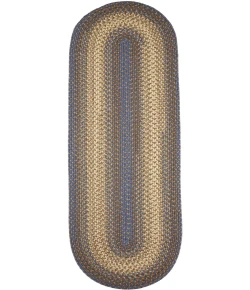 Rhody Easy Living Blue Lake EL93 2 ft. X 4 ft. Oval Runner Braided Rug