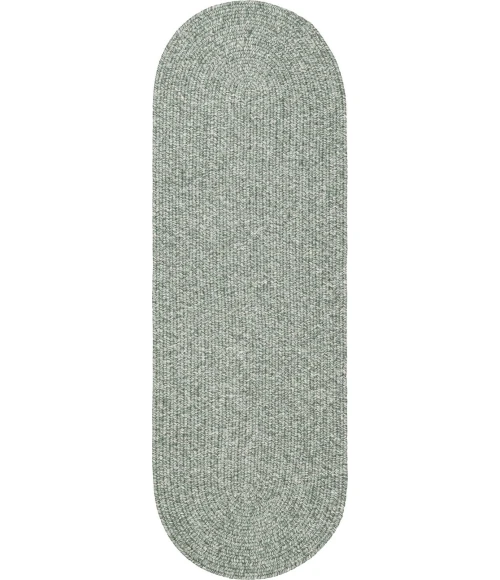 Rhody Elegance Dusty Sage EG22 2 ft. X 8 ft. Oval Runner Rug