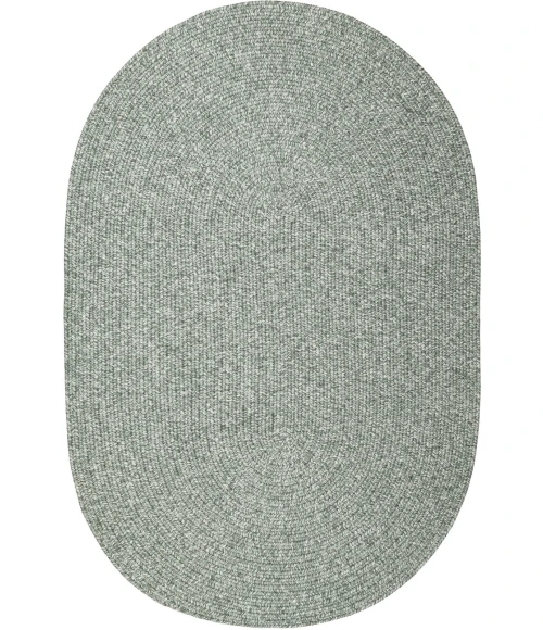 Rhody Elegance Dusty Sage EG22 8 ft. X 11 ft. Oval Rug