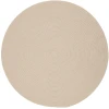 Rhody Happy Braids Solid SandBeige HB03 10 ft. X 10 ft. Round Braided Rug