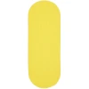 Rhody Happy Braids Solid Yellow HB14 2 ft. X 4 ft. Oval Runner Braided Rug