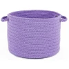 Rhody Happy Braids Solid Violet HB15 10 in. X 8 in. Basket Braided Rug