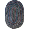 Rhody Katie Navy KA13 10 ft. X 13 ft. Oval Braided Rug
