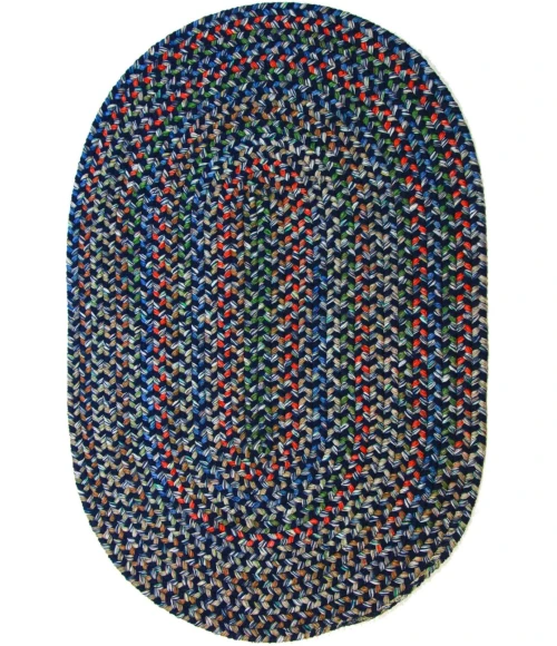 Rhody Katie Navy KA13 5 ft. X 8 ft. Oval Rug