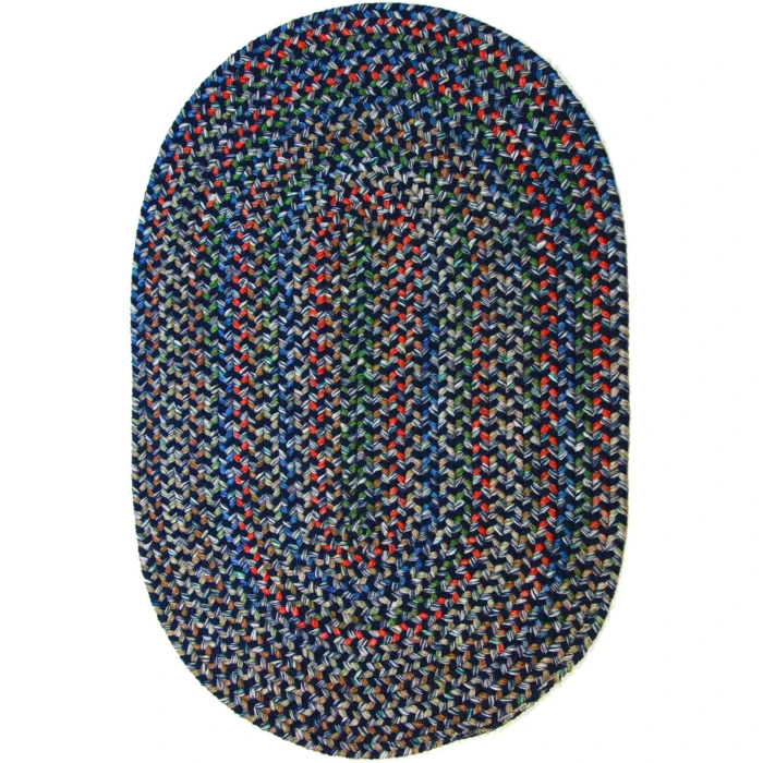 Rhody Katie Navy KA13 5 ft. X 8 ft. Oval Rug
