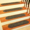 Rhody Katie Navy KA13 8 in. X 28 in. Stair Tread Set-of-13 Braided Rug