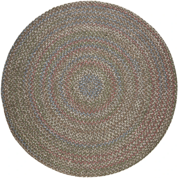 Rhody Katie Dk Taupe KA23 6 ft. X 6 ft. Round Rug