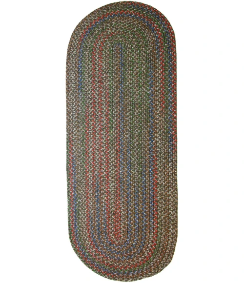 Rhody Katie Dk Taupe KA23 2 ft. X 8 ft. Oval Runner Rug