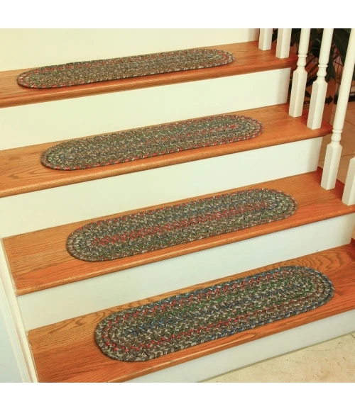 Rhody Katie Dk Taupe KA23 8 in. X 28 in. Stair Tread Set-of-13 Rug