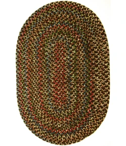 Rhody Katie Brown KA33 8 ft. X 11 ft. Oval Braided Rug
