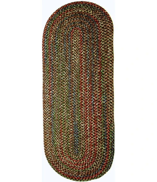Rhody Katie Brown KA33 2 ft. X 6 ft. Oval Runner Rug