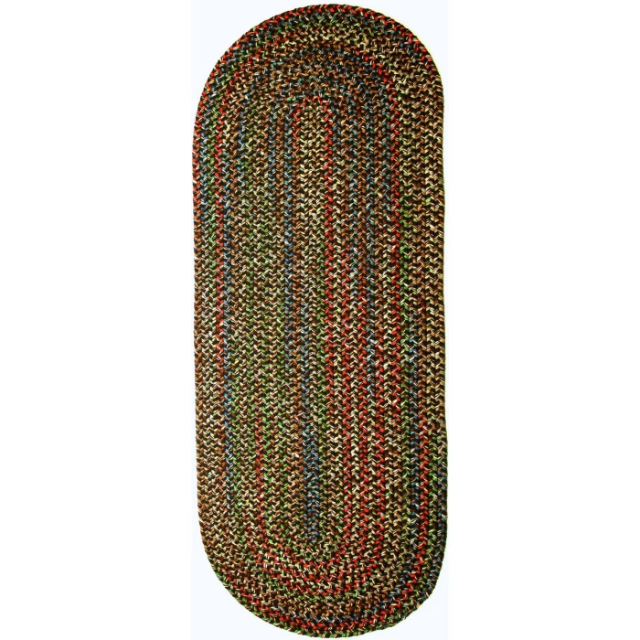 Rhody Katie Brown KA33 2 ft. X 8 ft. Oval Runner Rug