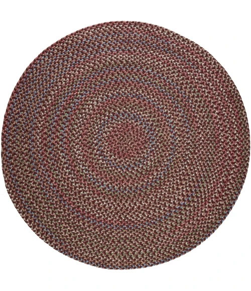Rhody Katie Burgundy KA43 4 ft. X 4 ft. Round Rug
